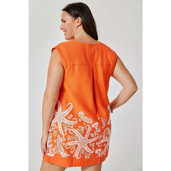 Anthropologie - Maeve Embroidered Tunic Dress - Picture 2 of 11